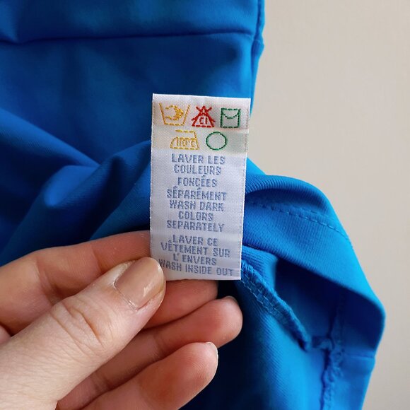 SMART SET Twisted Front Camisole with Spaghetti Straps in Bright Azure Blue - Picture 8 of 13